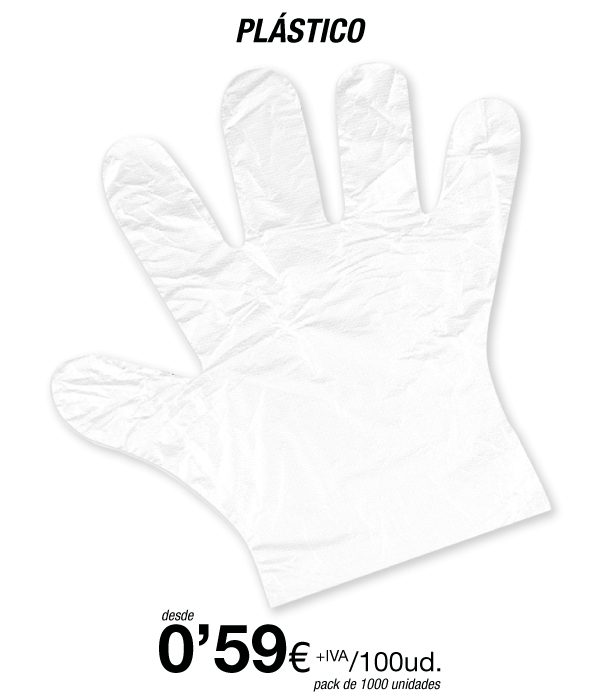 Guantes de plastico desechables Guantes de plastico desechables