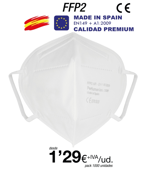 Mascarillas FFP2 Made in Spain Calidad Premium con certificado 0370-4121-PPE/B Mascarillas FFP2 Made in Spain Calidad Premium con certificado 0370-4121-PPE/B