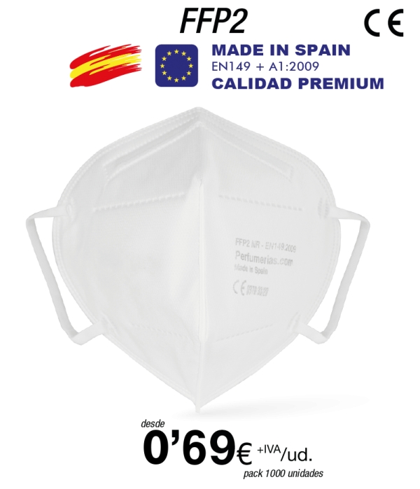Mascarillas FFP2 Made in Spain Calidad Premium con certificado 0370-4121-PPE/B Mascarillas FFP2 Made in Spain Calidad Premium con certificado 0370-4121-PPE/B