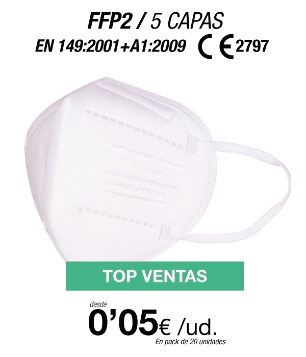 Mascarillas Autofiltrantes FFP2 5 Capas con certificación europea Mascarillas Autofiltrantes FFP2 5 Capas con certificación europea