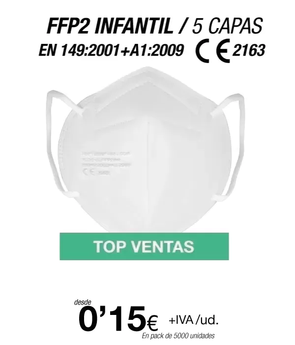 Mascarillas para Niños/as FFP2 Blancas Mascarillas para Niños/as FFP2 Blancas