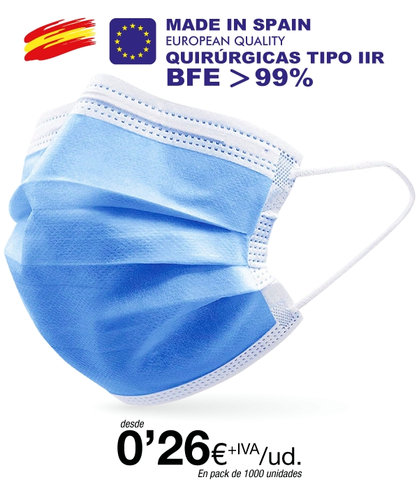 Mascarillas quirúrgica tipo IIR de 3 Capas (certificación sanitaria) Mascarillas quirúrgica tipo IIR de 3 Capas (certificación sanitaria)