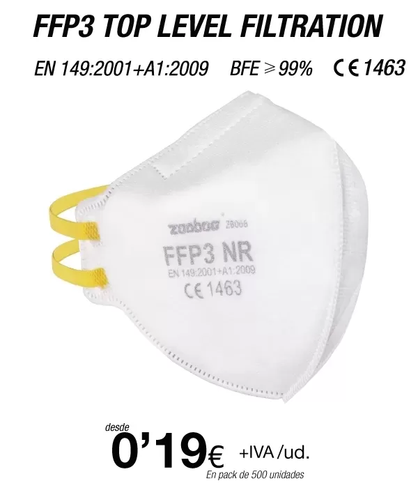 Mascarillas FFP3 con certificacion europea Mascarillas FFP3 con certificacion europea
