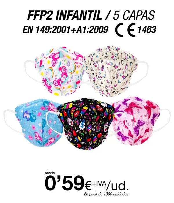 Mascarillas para Niños/as FFP2 Surtido Mascarillas para Niños/as FFP2 Surtido