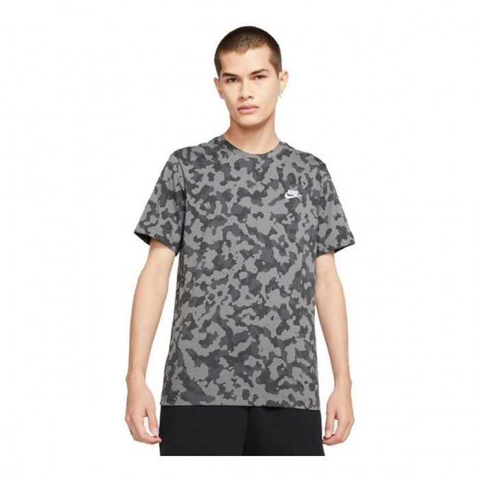 Camiseta de Manga Corta Hombre Nike Sportswear Negro/Gris Camiseta de Manga Corta Hombre Nike Sportswear Negro/Gris