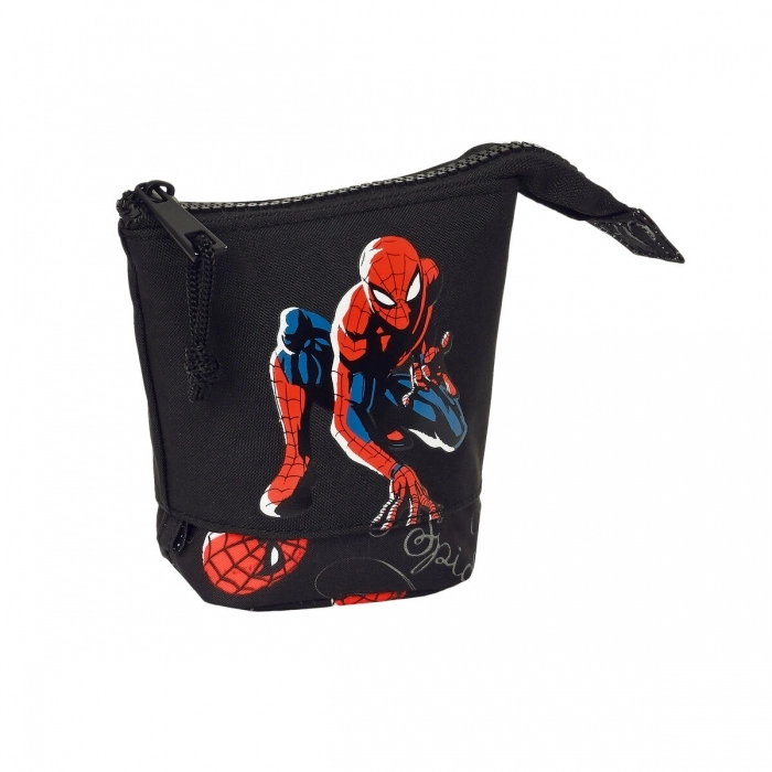 Estuche Spiderman Hero Negro (8 x 19 x 6 cm)