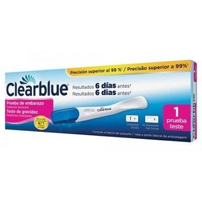 Clearblue prueba de embarazo deteccion temprana 1 prueba Clearblue prueba de embarazo deteccion temprana 1 prueba
