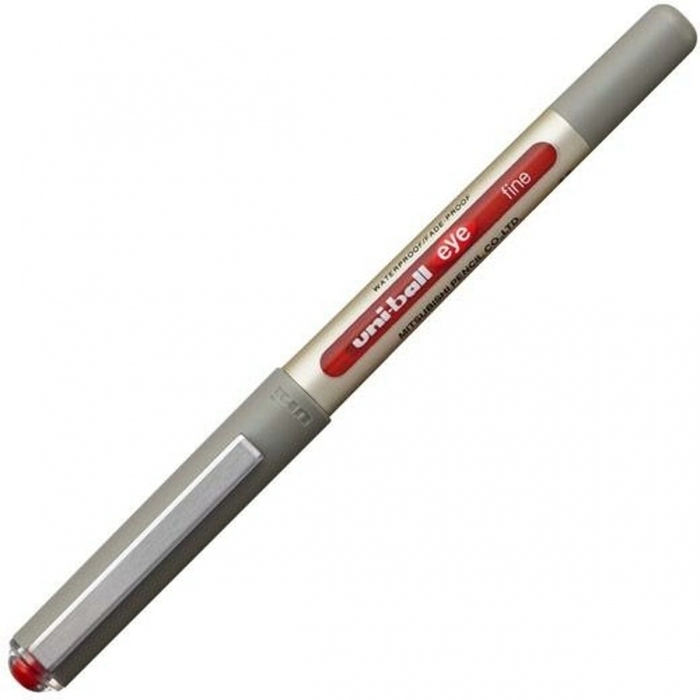Bolígrafo de tinta líquida Uni-Ball Rollerball Eye Fine UB-157 Rojo 12 Unidades