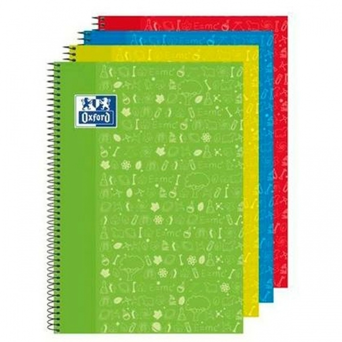 Cuaderno Oxford Write & Erase 80 Hojas Din A4 (4 Unidades)