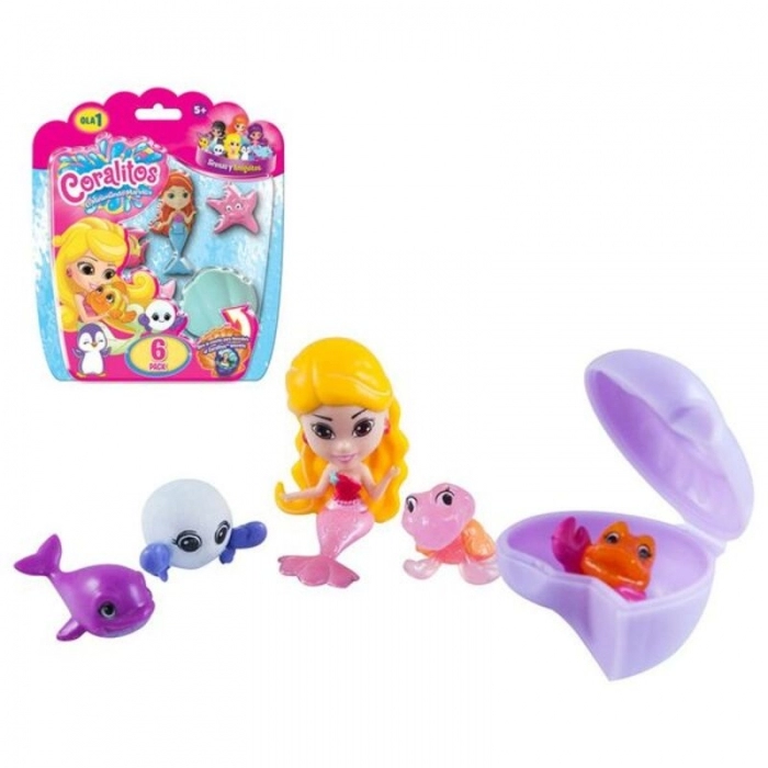 Set Animales para la Bañera BL. CORALITOS-SIRENA Y ANIMALITOS PACK 6,17.8X15X3.8 Set Animales para la Bañera BL. CORALITOS-SIRENA Y ANIMALITOS PACK 6,17.8X15X3.8
