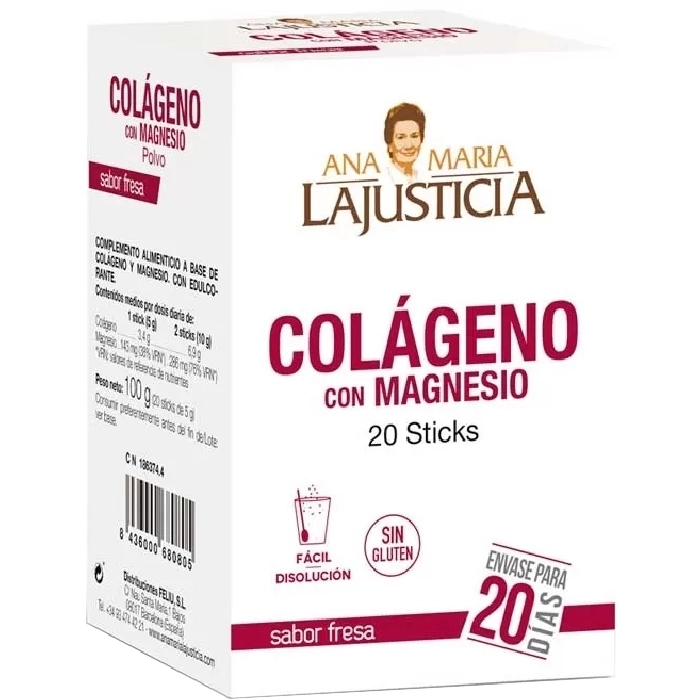 Colágeno con Magnesio Sabor Fresa Colágeno con Magnesio Sabor Fresa