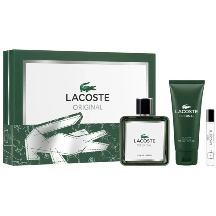 Set Lacoste Original 100ml + 7,5ml + Shower Gel 100ml