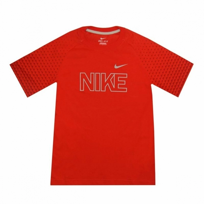 Camiseta de Manga Corta Infantil Nike  Dri-Fit  Rojo