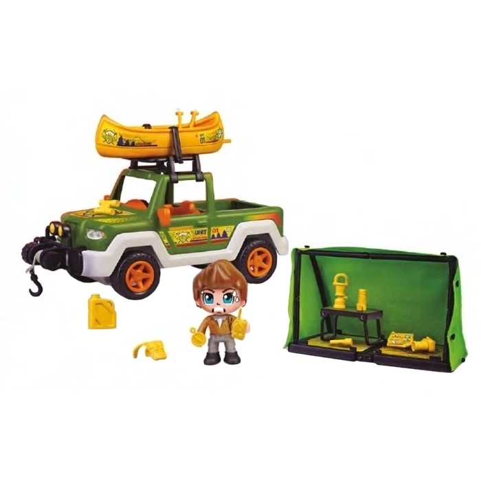 Pinypon Action Wild Coche Quad Con Canoa