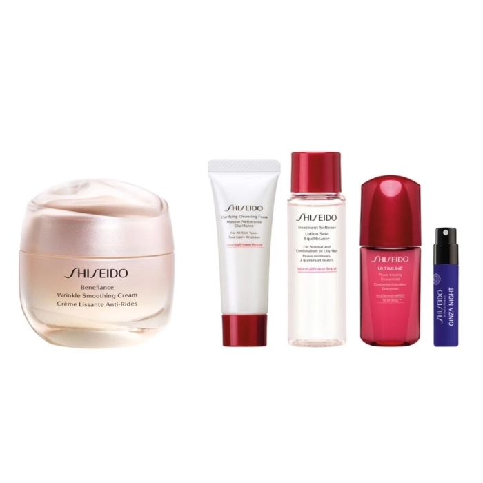 Set Benefiance Wrinkle Smoothing Cream 50ml + 4 productos Set Benefiance Wrinkle Smoothing Cream 50ml + 4 productos
