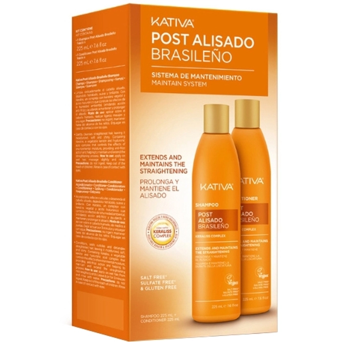 Post Alisado Brasileño Champú 225ml + Acondicionador 225ml