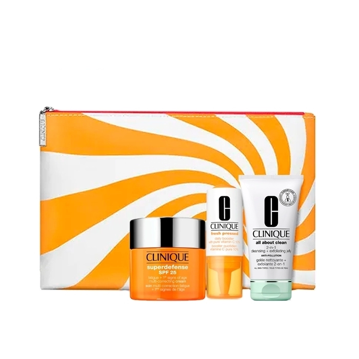 Set Superdefense SPF25 50ml + Fresh Pressed 8.5ml + All About Clean 30ml