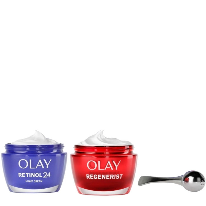 Set Regenerist Crema Día 50ml + Retinol24 Crema Noche 50ml + Masajeador Facial Set Regenerist Crema Día 50ml + Retinol24 Crema Noche 50ml + Masajeador Facial
