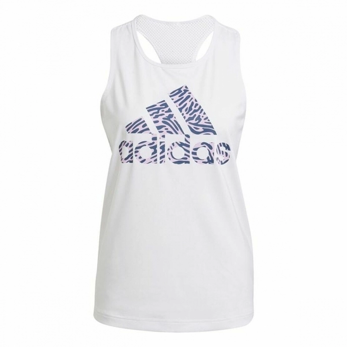 Camiseta de Tirantes Mujer Adidas U4U Aeroready Blanco Camiseta de Tirantes Mujer Adidas U4U Aeroready Blanco