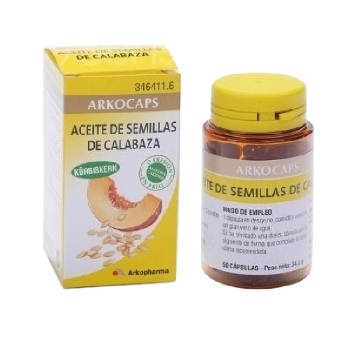 Arkocapsulas Aceite de Semillas de Calabaza Arkocapsulas Aceite de Semillas de Calabaza