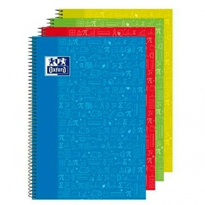 Cuaderno Oxford Write & Erase Matemáticas 80 Hojas Din A4 (4 Unidades)