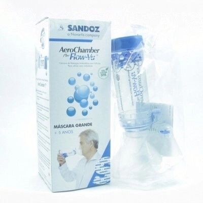 Aero Chamber Cámara de Inhalación Plus Flow-vu Adulto 1ud Aero Chamber Cámara de Inhalación Plus Flow-vu Adulto 1ud