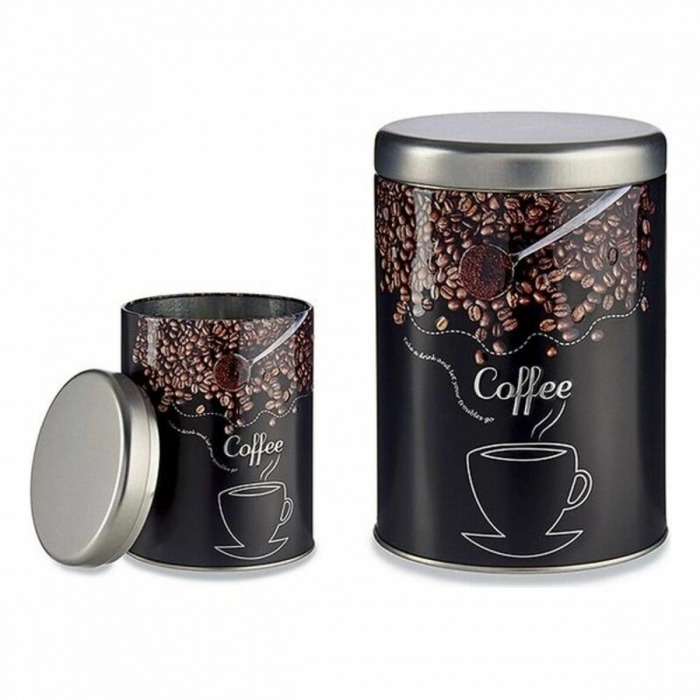 Bote Metálico Coffee Metal (1000 ml) (10,5 x 15 x 10,5 cm)