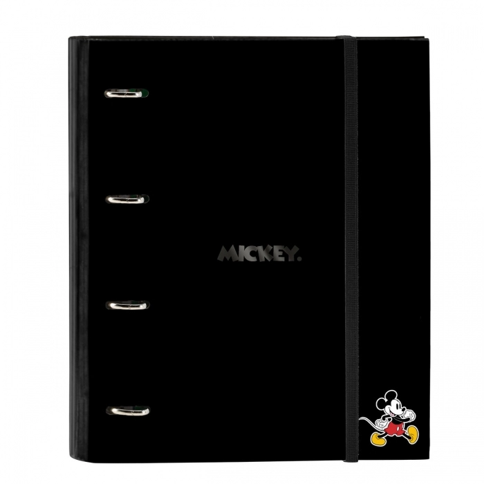 Carpeta de anillas Mickey Mouse Clubhouse Negro (27 x 32 x 3.5 cm)