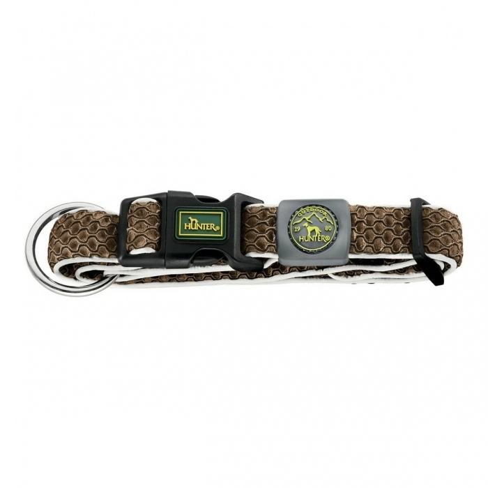 Collar para Perro Hunter Plus Hilo Marrón Talla XL Brown (45-70 cm)