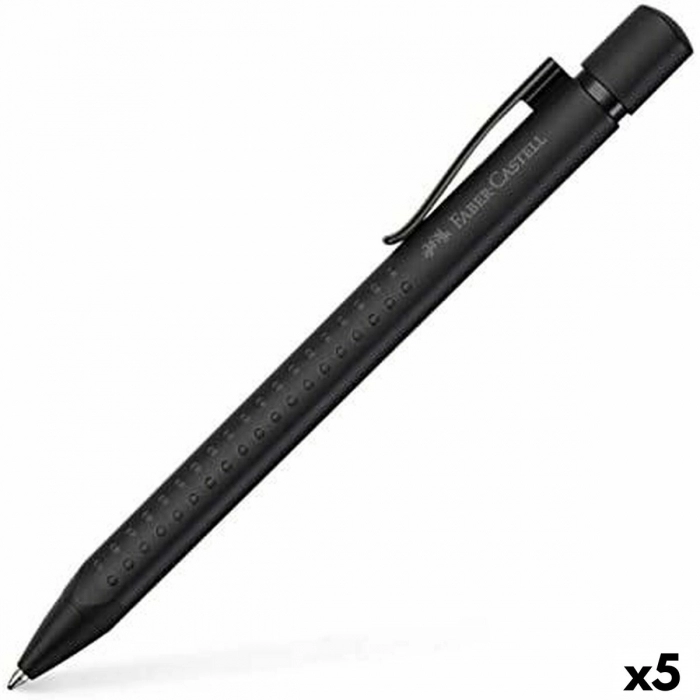 Bolígrafo Faber-Castell Grip Edition XB Negro 5 Unidades