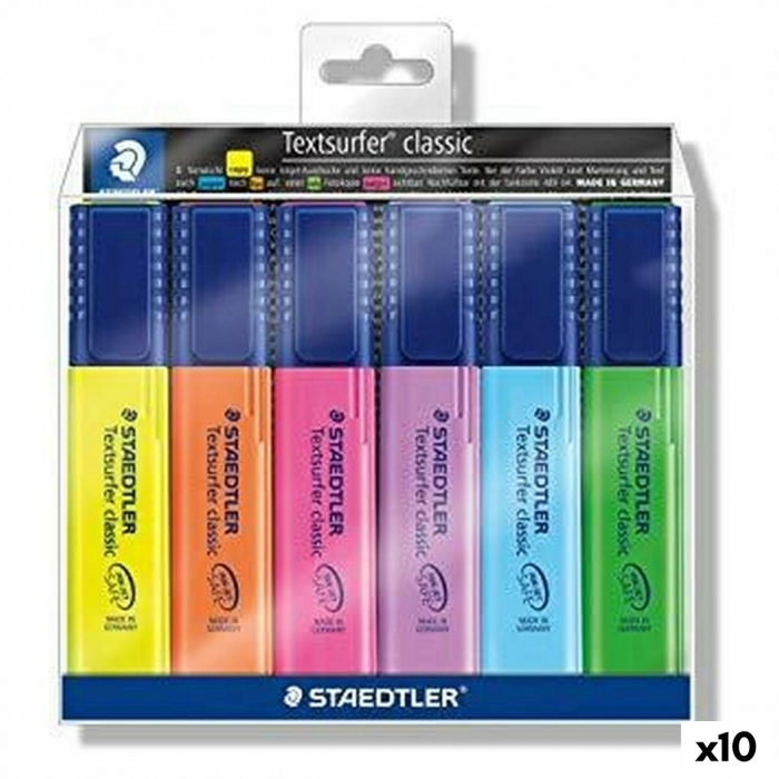 Set de Marcadores Fluorescentes Staedtler Textsurfer Classic (10 Unidades)