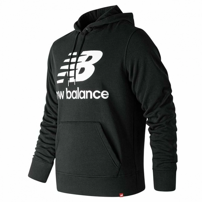 Sudadera con Capucha Hombre New Balance Essentials Negro Sudadera con Capucha Hombre New Balance Essentials Negro