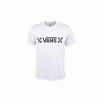 Camiseta de Manga Corta Hombre Vans Drop V Check-B Blanco