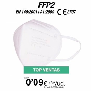 Mascarillas Autofiltrantes FFP2 5 Capas con certificación europea