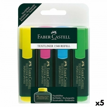 Set de Marcadores Faber-Castell Fluorescente 5 Unidades