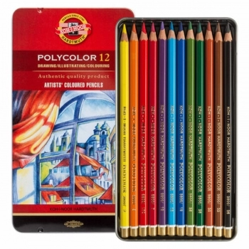 Lápices de colores Michel Polycolor Multicolor 12 Piezas