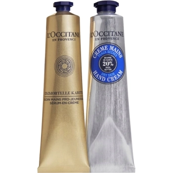 Set Creme Mains Peaux Seches Beurre de Karite 75ml + Shea Immortelle 75ml