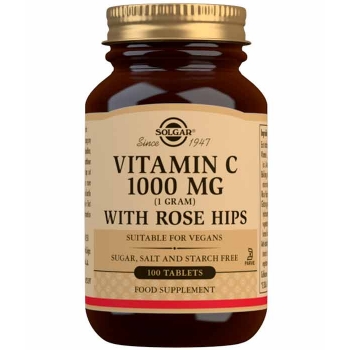 Rose Hips C 1000 mg Vitamina C con escaramujo Rose Hips C 1000 mg Vitamina C con escaramujo
