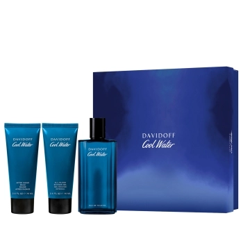 Set Cool Water 125ml + Shower Gel 75ml + After Shave Balm 75ml