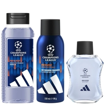 Set Uefa Pro Player 100ml + Shower Gel 250ml + Deo Spray 150ml