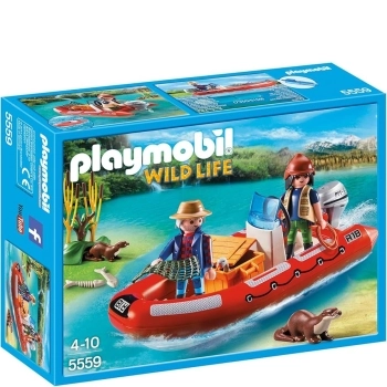 Playmobil Bote Hinchable con Exploradores