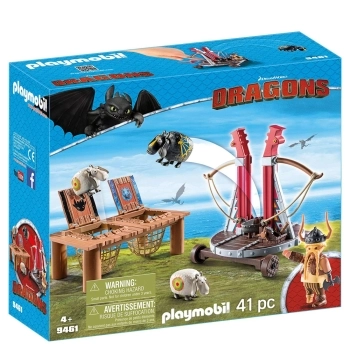 Playmobil Dragons con Lanzadera de Ovejas