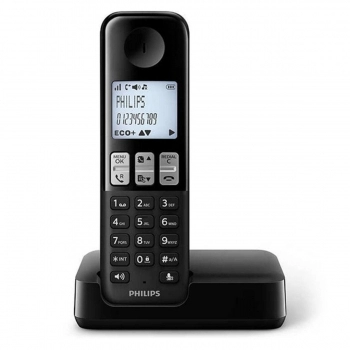 Teléfono Inalámbrico Philips D2501B/34 DECT Negro