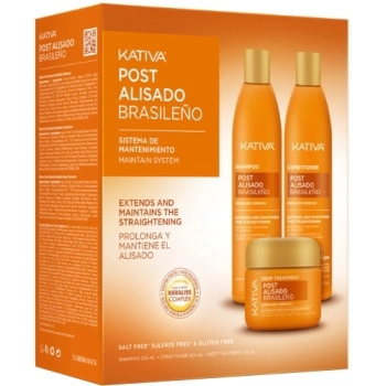 Set Post Alisado  Champú 225ml + Acondicionador 225ml + Deep Treatment 150ml