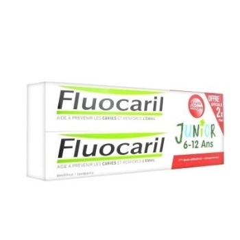 Fluocaril pasta junior 6-12 gel bubble 2u x 75 ml