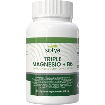 Triple Magnesio + B6 (Malato + Bisglicinato + Citrato)
