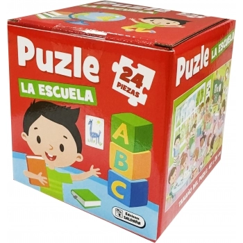 Puzzle Cubo La Escuela 24 Piezas