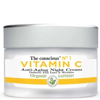 The conscious Vitamin C Anti-Aging Night Cream Organic Raspberry