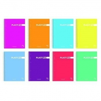 Cuaderno Pacsa Plastipac Multicolor Cuadrícula 4x4 80 Hojas Din A4 (5 Unidades)