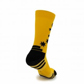 Calcetines Deportivos Kamuabu Stars Amarillo Unisex Calcetines Deportivos Kamuabu Stars Amarillo Unisex